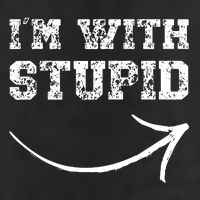 IM With Stupid Arrow Pointing Right Funny IM With Stupid Trucker Hat