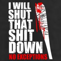I Will Shut That Shit Down No Exceptions Crop Fleece Hoodie