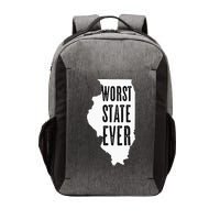 Illinois Worst State Ever IL Sucks Funny Graphic Vector Backpack
