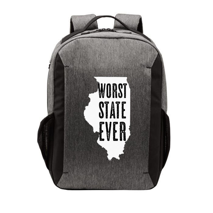 Illinois Worst State Ever IL Sucks Funny Graphic Vector Backpack