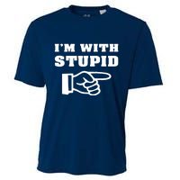 I'm With Stupid Cooling Performance Crew T-Shirt