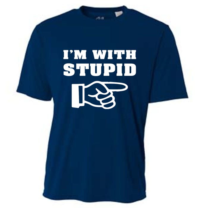 I'm With Stupid Cooling Performance Crew T-Shirt