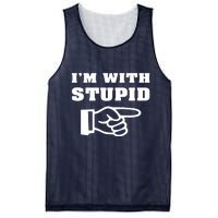 I'm With Stupid Mesh Reversible Basketball Jersey Tank