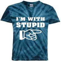 I'm With Stupid Kids Tie-Dye T-Shirt