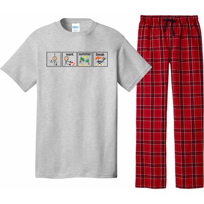 I Want Summer Break Teacher Last Day Of School Vacation Pajama Set