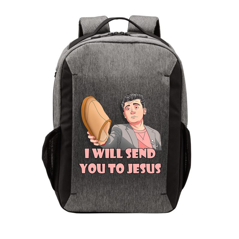 I Will Send You To Jesus Funny Asian Guy Asian Stereotypes Vector Backpack