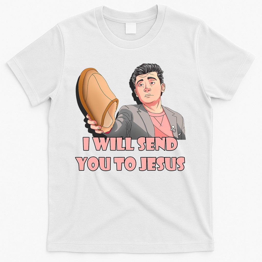 I Will Send You To Jesus Funny Asian Guy Asian Stereotypes T-Shirt