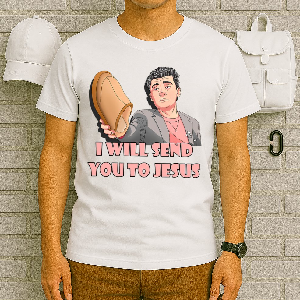 I Will Send You To Jesus Funny Asian Guy Asian Stereotypes T-Shirt