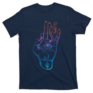 Illuminati Weed Smoking Spliff Hand Stoner 420 T-Shirt