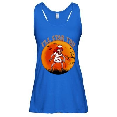 I Will Stab You Zombie Nurse Blood Halloween Scary Sunset Cool Gift Ladies Essential Flowy Tank