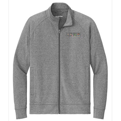 I Want Summer Break Teacher Last Day Of School Vacation Stretch Full-Zip Cadet Jacket