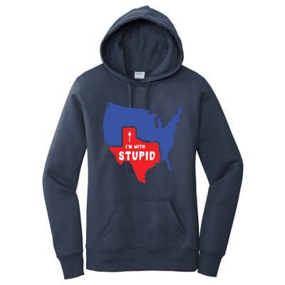 I'm With Stupid Women's Pullover Hoodie