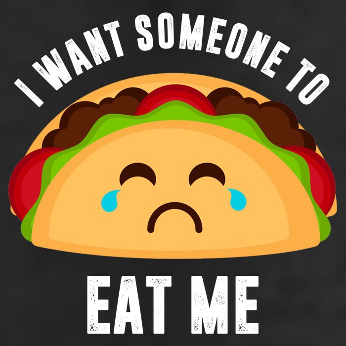 I Want Someone To Eat Me Sad Taco Adult Drive Performance Visor
