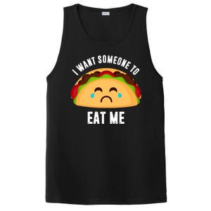 I Want Someone To Eat Me Sad Taco PosiCharge Competitor Tank