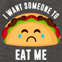 I Want Someone To Eat Me Sad Taco Vector Backpack