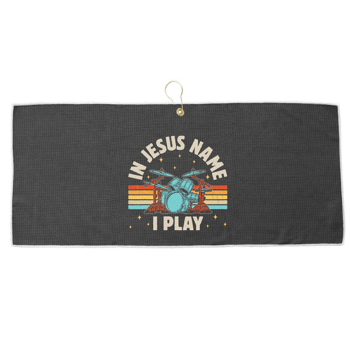 IM With Stupid Funny Matching Couples Humor Large Microfiber Waffle Golf Towel