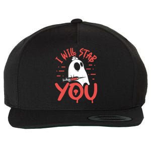 I Will Stab You Funny Ghost Nurse Halloween Nursing Gift Wool Snapback Cap