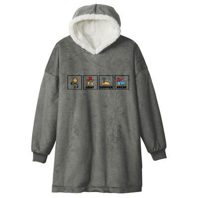 I Want Summer Break Hooded Wearable Blanket