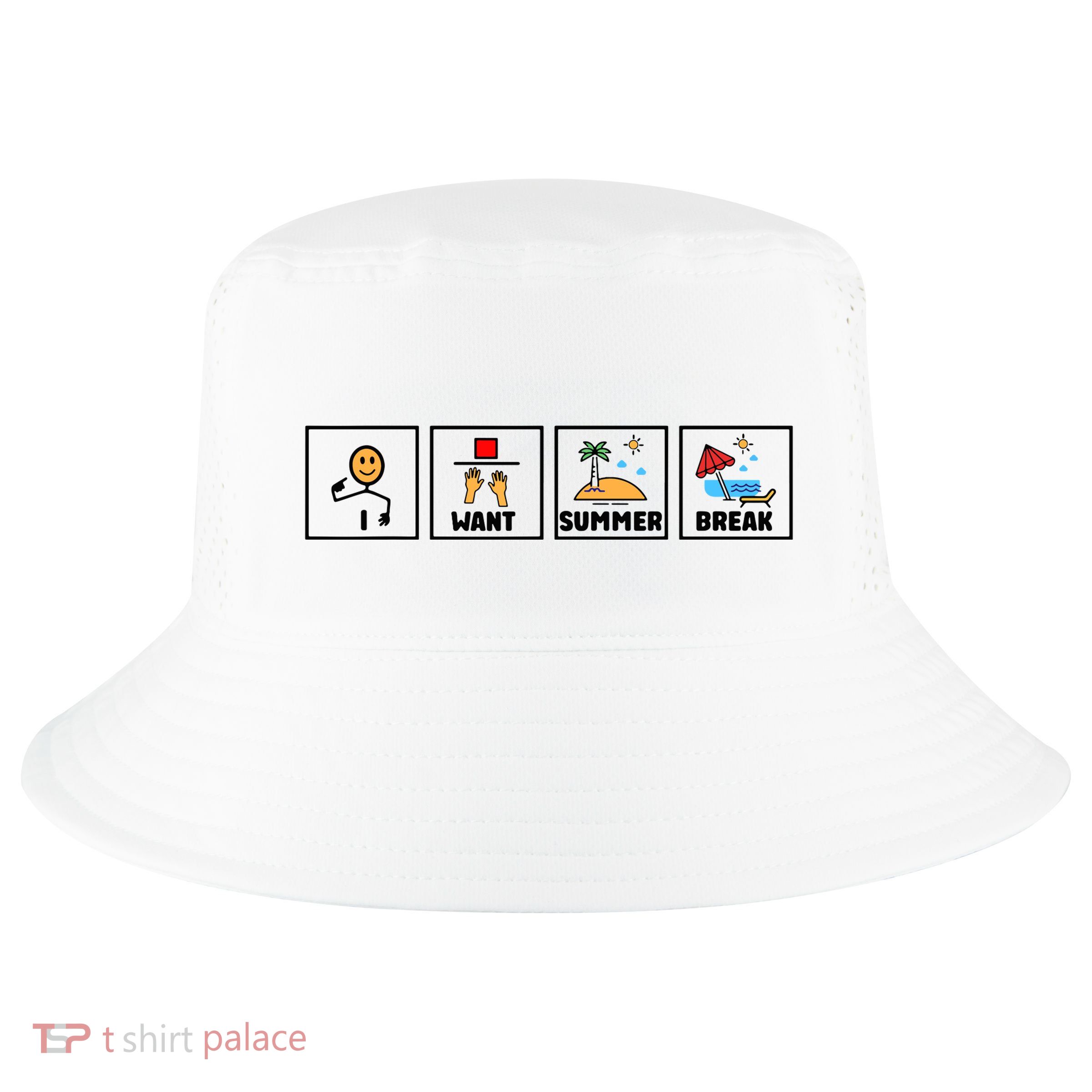 I Want Summer Break Cool Comfort Performance Bucket Hat