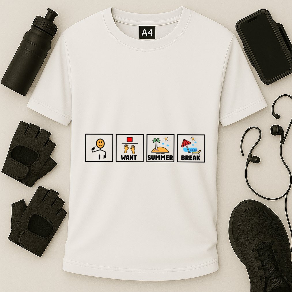 I Want Summer Break Performance Shirt