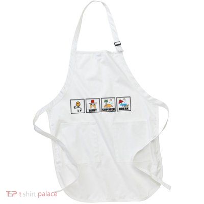 I Want Summer Break Apron