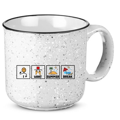 I Want Summer Break 15oz Campfire Ceramic Mug