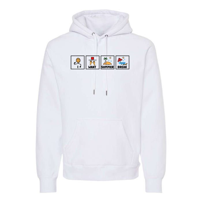 I Want Summer Break Premium Hoodie