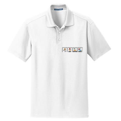 I Want Summer Break Dry Zone Grid Polo