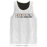 I Want Summer Break Mesh Reversible Basketball Jersey Tank