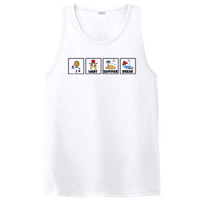 I Want Summer Break PosiCharge Competitor Tank