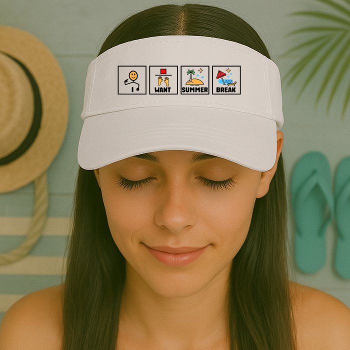 I Want Summer Break Visor