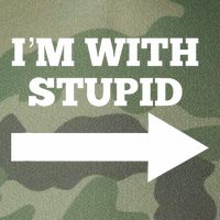 IM With Stupid Arrow Pointing Right Funny IM With Stupid Legacy Tie Dye Trucker Hat