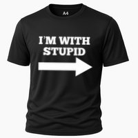 IM With Stupid Arrow Pointing Right Funny IM With Stupid Performance Shirt