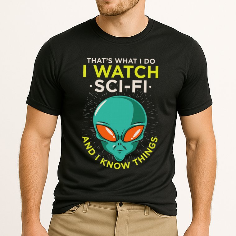 I Watch Sci Fi And I Know Things Performance Shirt