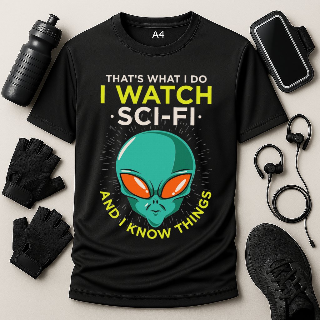 I Watch Sci Fi And I Know Things Performance Shirt