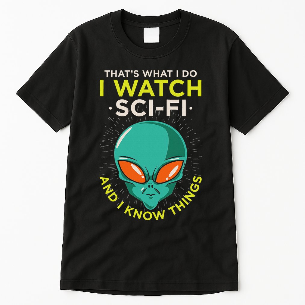 I Watch Sci Fi And I Know Things Tall T-Shirt