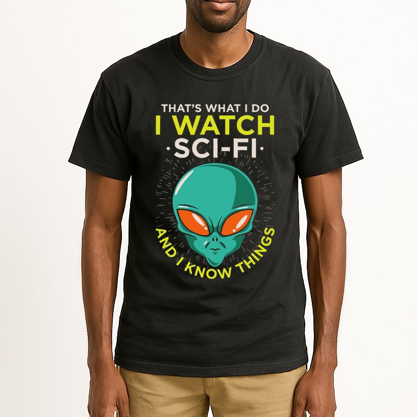 I Watch Sci Fi And I Know Things Tall T-Shirt