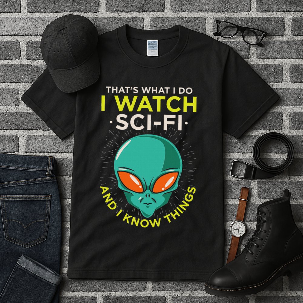 I Watch Sci Fi And I Know Things Tall T-Shirt