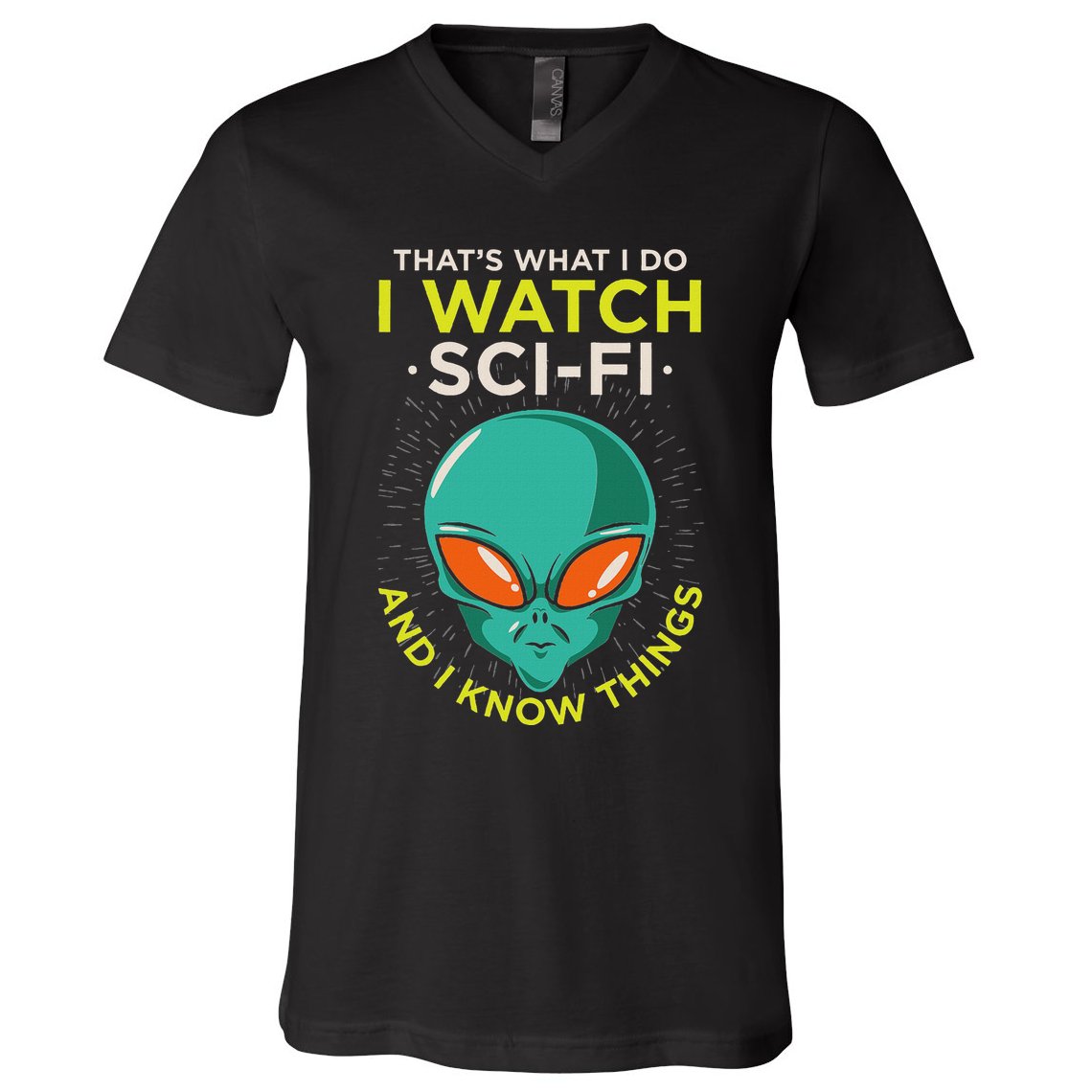 I Watch Sci Fi And I Know Things V-Neck T-Shirt