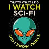 I Watch Sci Fi And I Know Things 16 in Basic Backpack