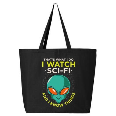 I Watch Sci Fi And I Know Things 25L Jumbo Tote
