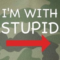 IM With Stupid Funny Legacy Tie Dye Trucker Hat