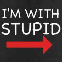 IM With Stupid Funny 15oz Campfire Ceramic Mug