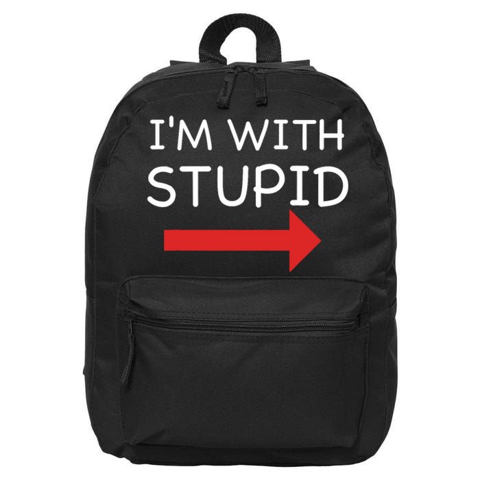 IM With Stupid Funny 16 in Basic Backpack