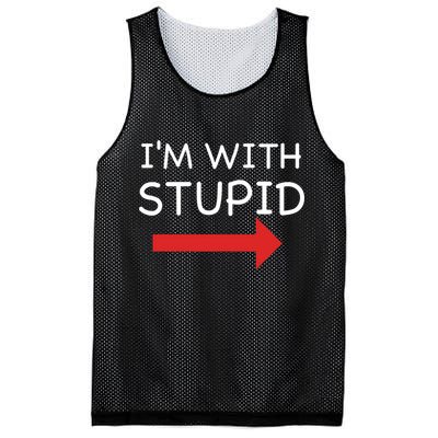 IM With Stupid Funny Mesh Reversible Basketball Jersey Tank