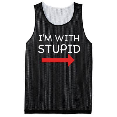 IM With Stupid Funny Mesh Reversible Basketball Jersey Tank