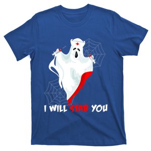 I Will Stab You Ghost Nurse Halloween Funny Gift T-Shirt