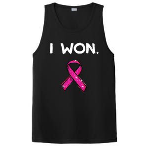 I Won Survivors Gift Breast Cancer Awareness Cute Gift Pink Meaningful Gift PosiCharge Competitor Tank