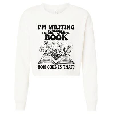 IM Writing Someone’S Future Favorite Book How Cool Is That Cropped Pullover Crew