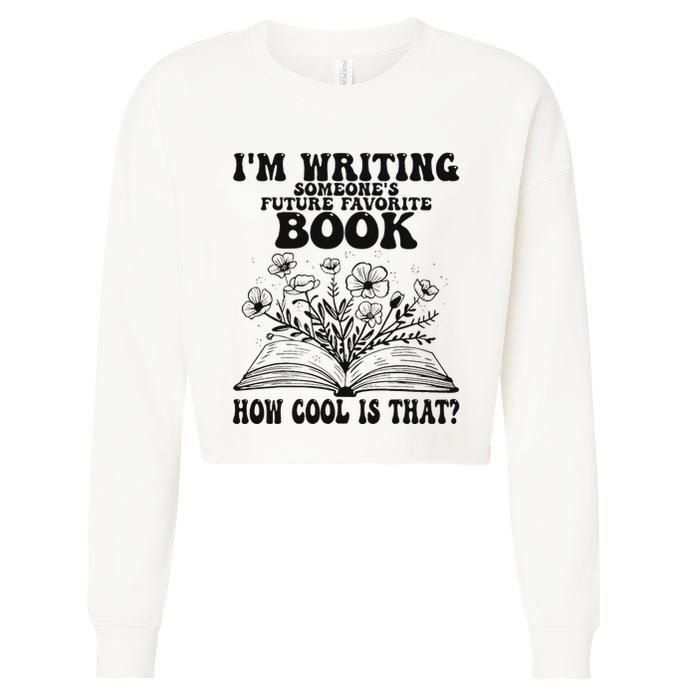 IM Writing Someone’S Future Favorite Book How Cool Is That Cropped Pullover Crew
